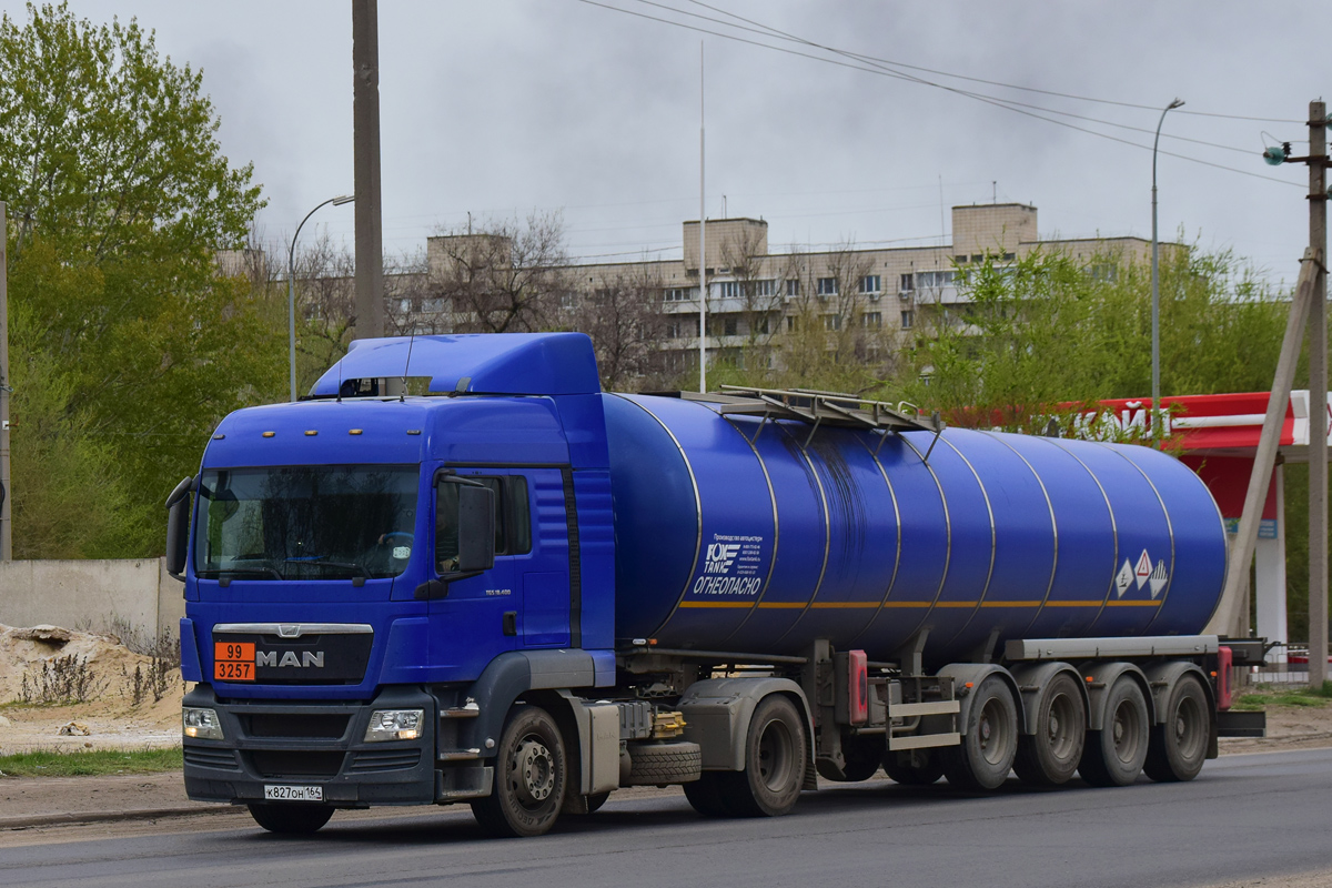 Саратовская область, № К 827 ОН 164 — MAN TGS 18.440