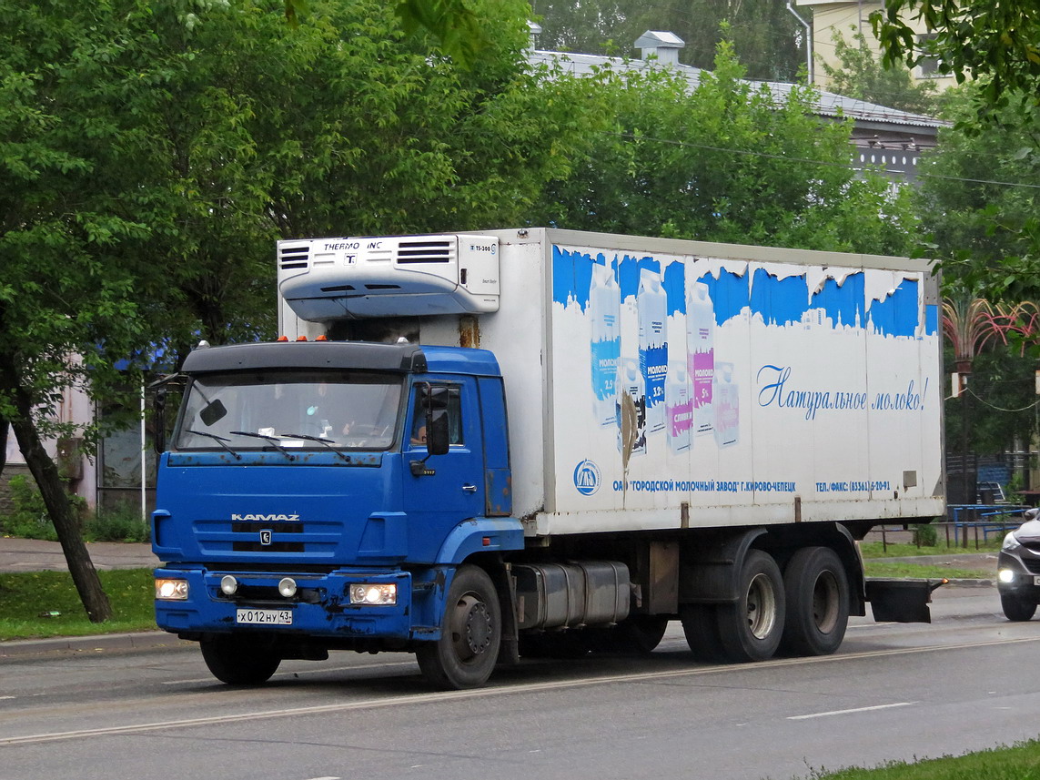 Кировская область, № Х 012 НУ 43 — КамАЗ-65117-N3(78)