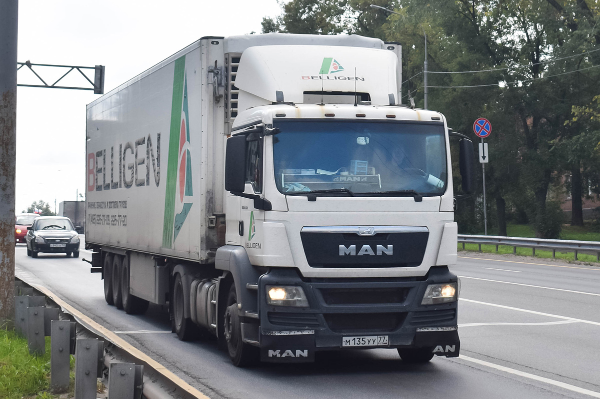 Тверская область, № М 135 УУ 77 — MAN TGS 19.360