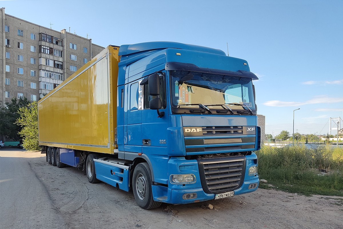 Алматинская область, № 496 TWB 05 — DAF XF105 FT