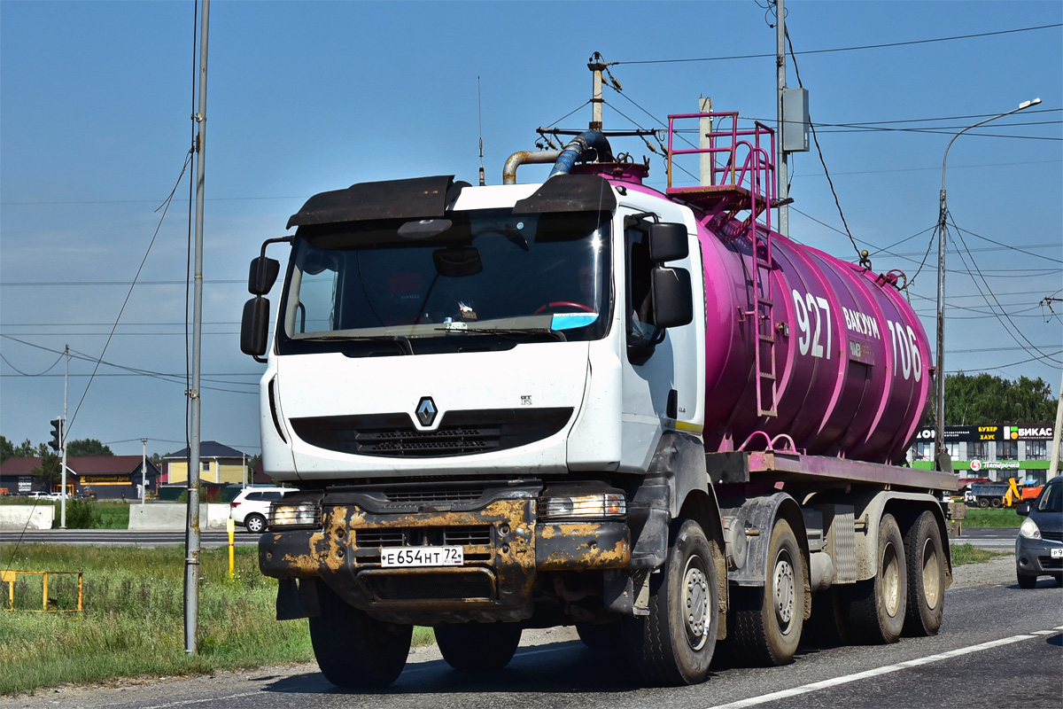 Тюменская область, № Е 654 НТ 72 — Renault Kerax