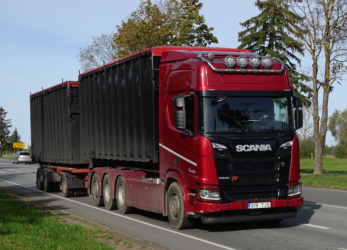 Эстония, № 919 TJS — Scania ('2016) R-Series (общ. м)