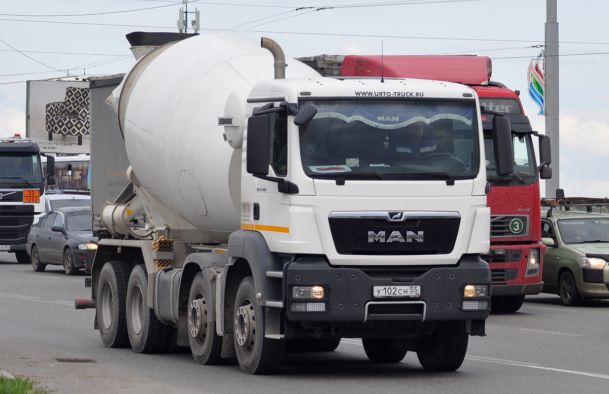 Омская область, № У 102 СН 55 — MAN TGS 40.400