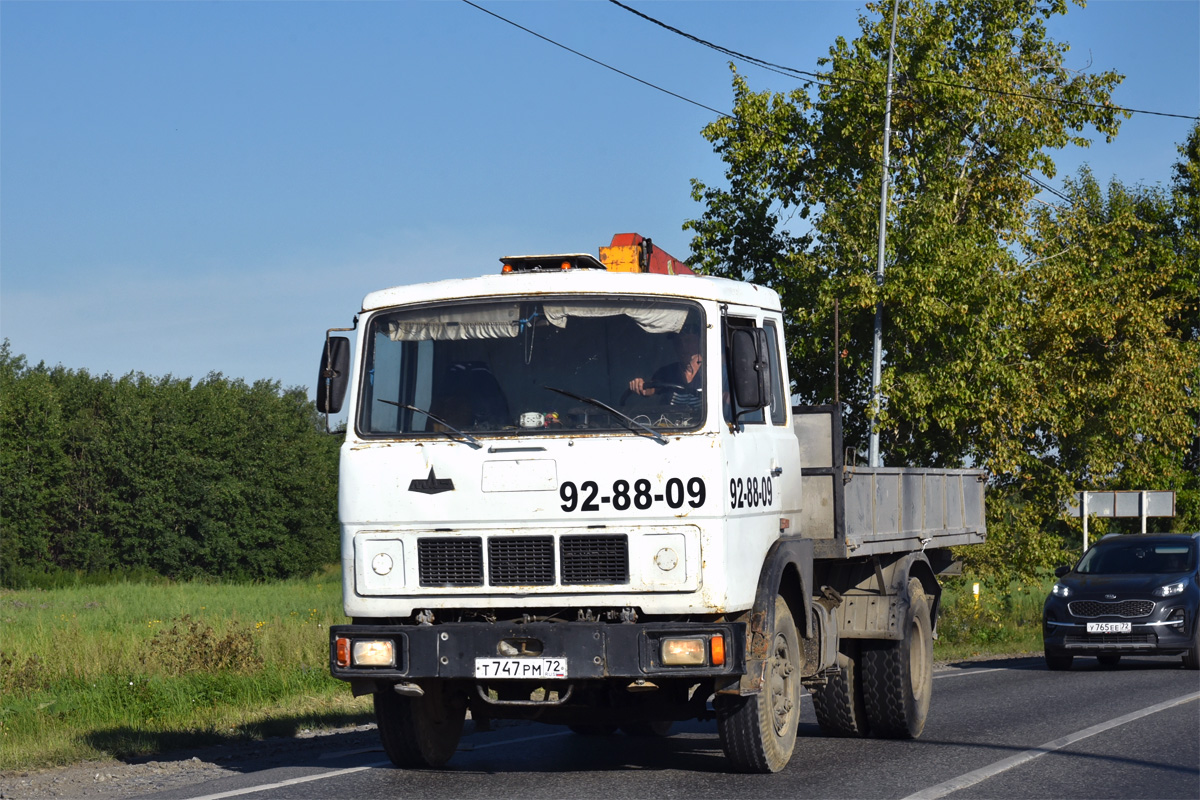 Тюменская область, № Т 747 РМ 72 — МАЗ-533731