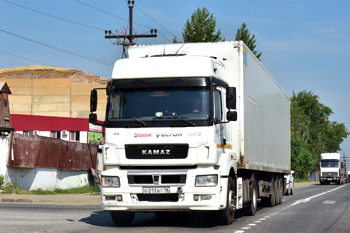 Удмуртия, № О 213 ВТ 18 — КамАЗ-5490-S5(87)