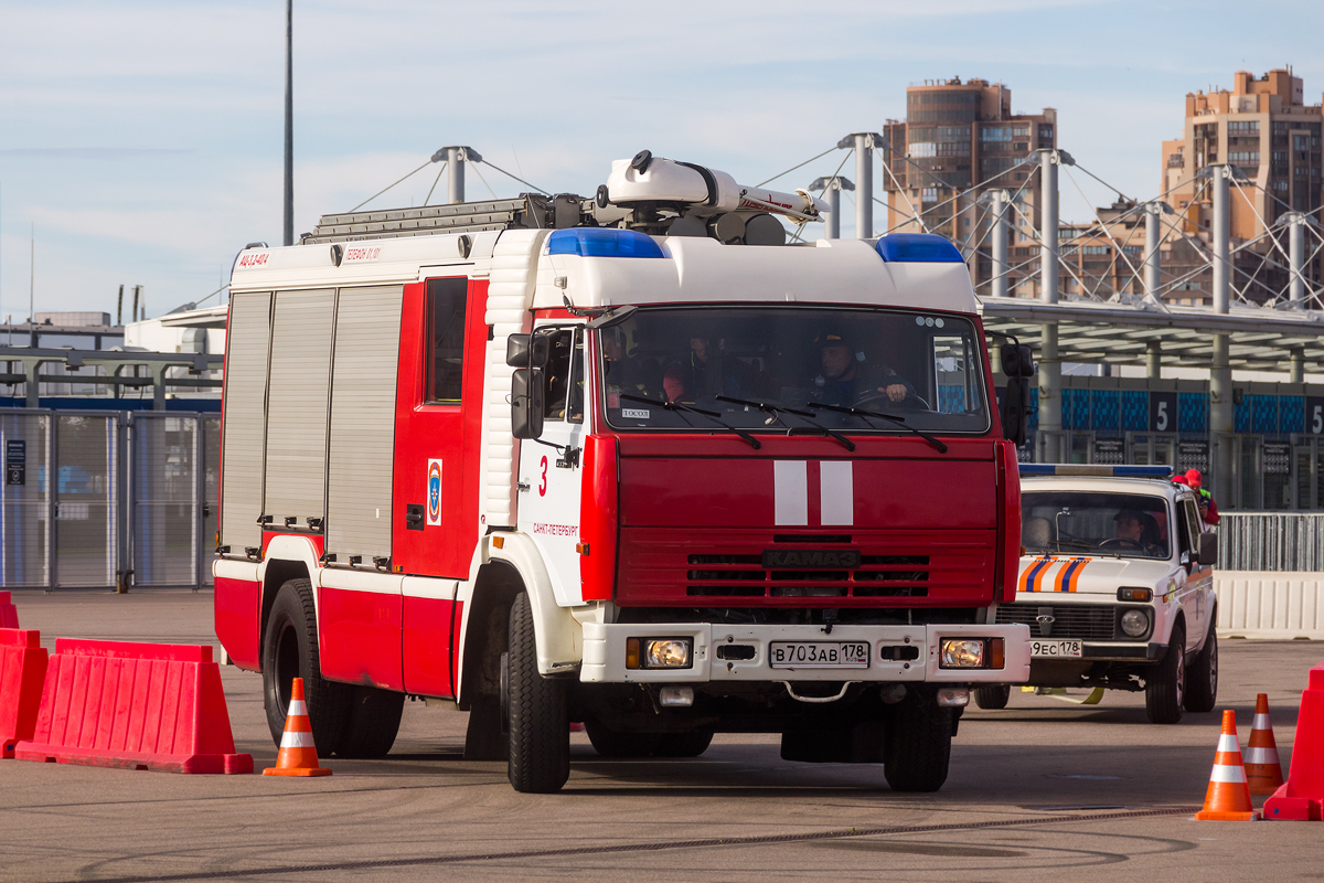 Санкт-Петербург, № В 703 АВ 178 — КамАЗ-43253-A3(96); Санкт-Петербург — Финал соревнований по скоростному маневрированию на пожарных автомобилях "Трасса-01", 16.09.2023