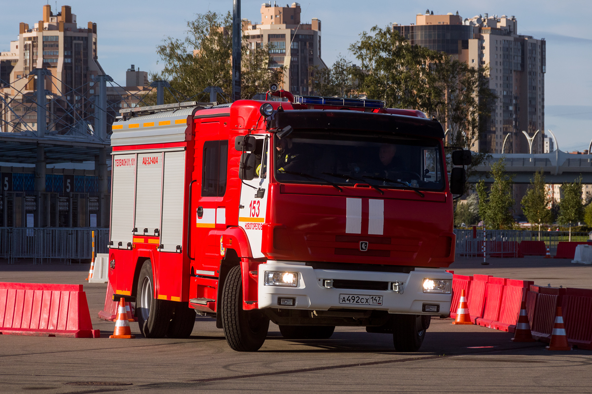 Ленинградская область, № А 492 СХ 147 — КамАЗ-43253-G5(69); Санкт-Петербург — Финал соревнований по скоростному маневрированию на пожарных автомобилях "Трасса-01", 16.09.2023