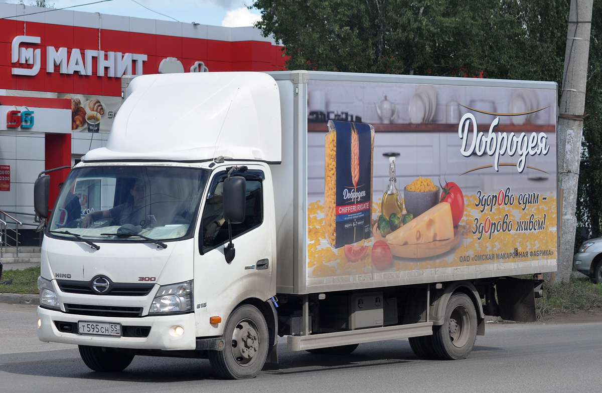 Омская область, № Т 595 СН 55 — Hino 300