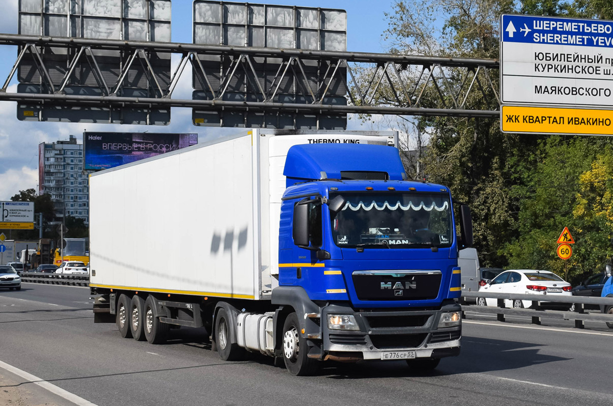 Новгородская область, № Е 776 СР 53 — MAN TGS 19.360