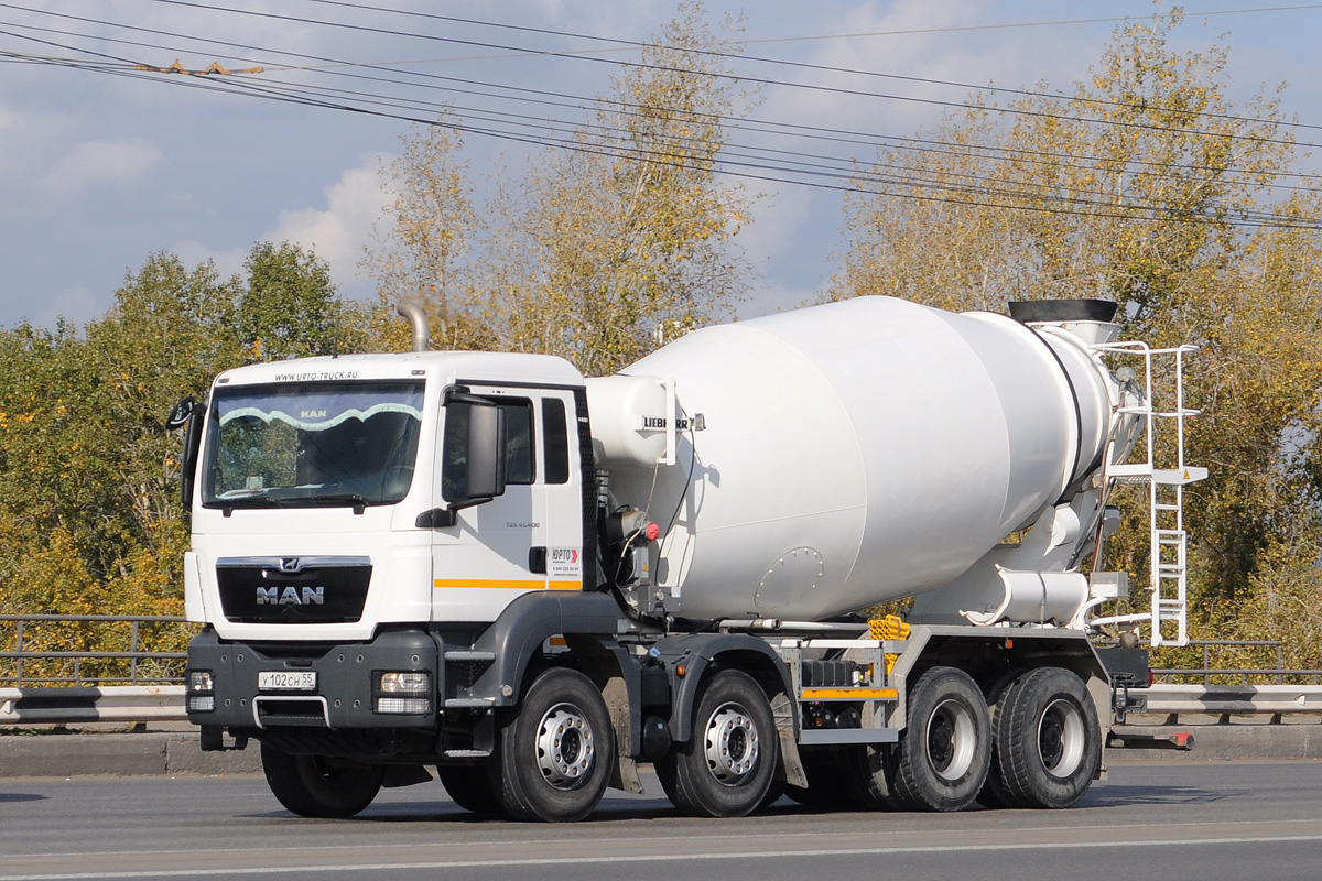 Омская область, № У 102 СН 55 — MAN TGS 40.400