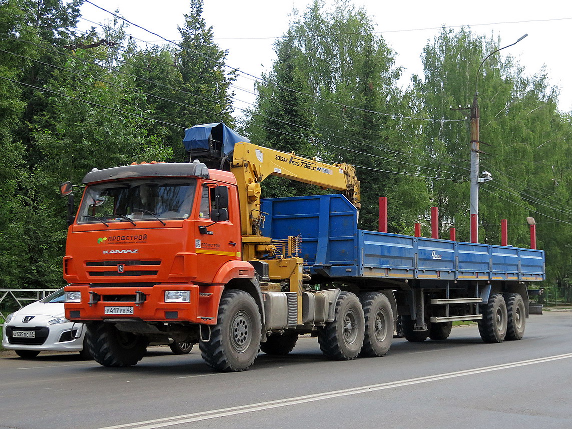 Кировская область, № У 417 УХ 43 — КамАЗ-43118-50
