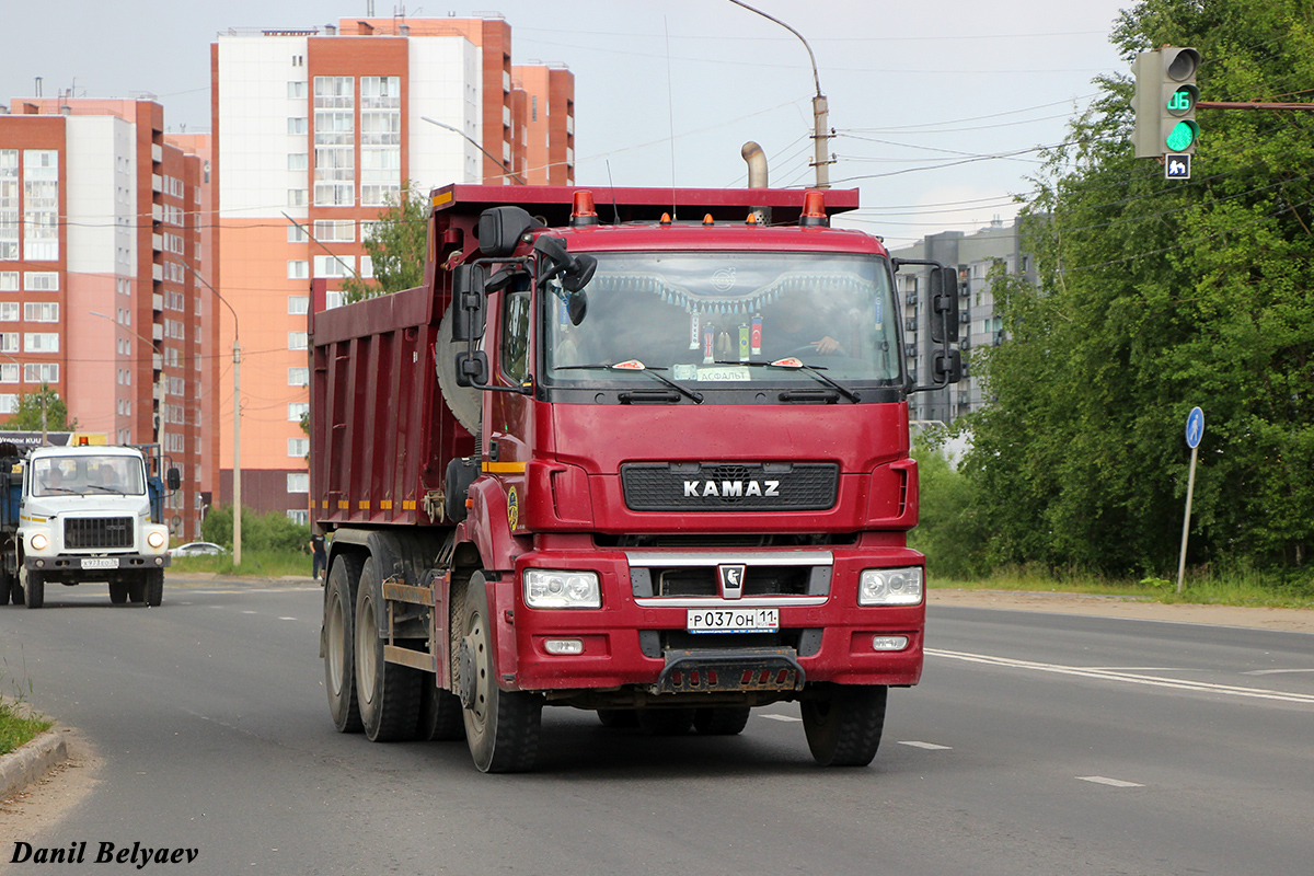 Коми, № Р 037 ОН 11 — КамАЗ-6580-S5(87)