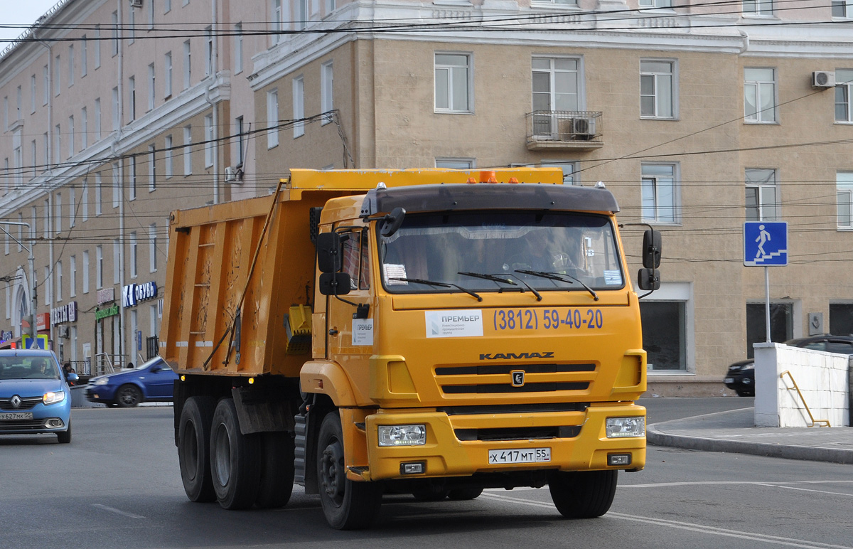 Омская область, № Х 417 МТ 55 — КамАЗ-65115-A4(23)