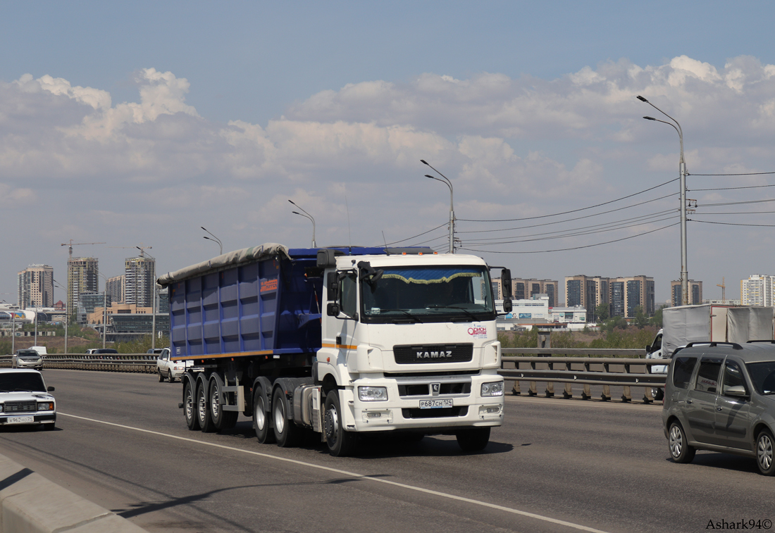 Красноярский край, № Р 687 СН 124 — КамАЗ-65206-T5(68)
