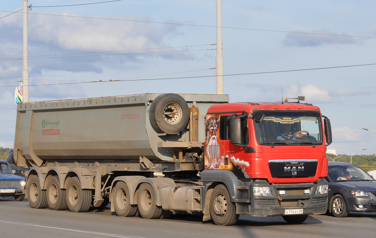 Омская область, № Х 114 АУ 55 — MAN TGS 26.440
