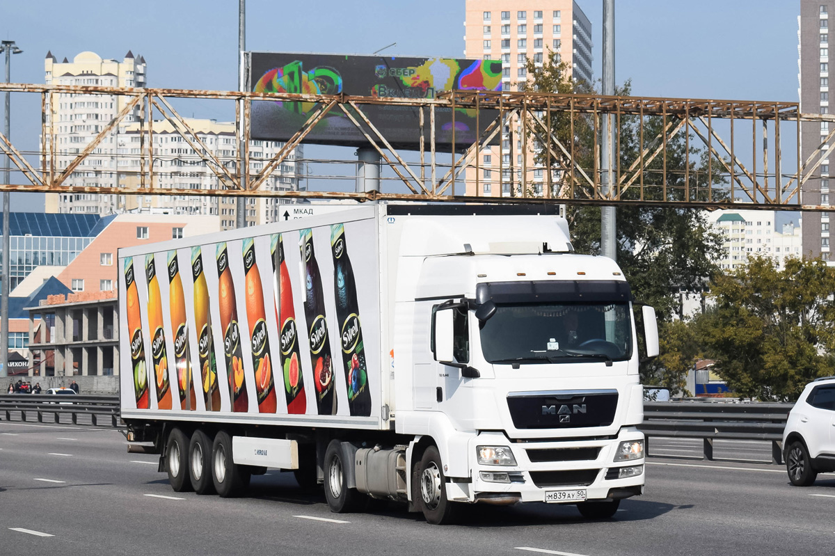 Московская область, № М 839 АУ 50 — MAN TGS 19.440