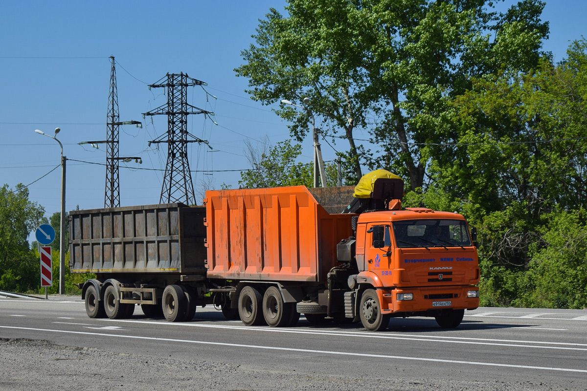 Новосибирская область, № Е 914 ЕН 154 — КамАЗ-65115-L4(19)