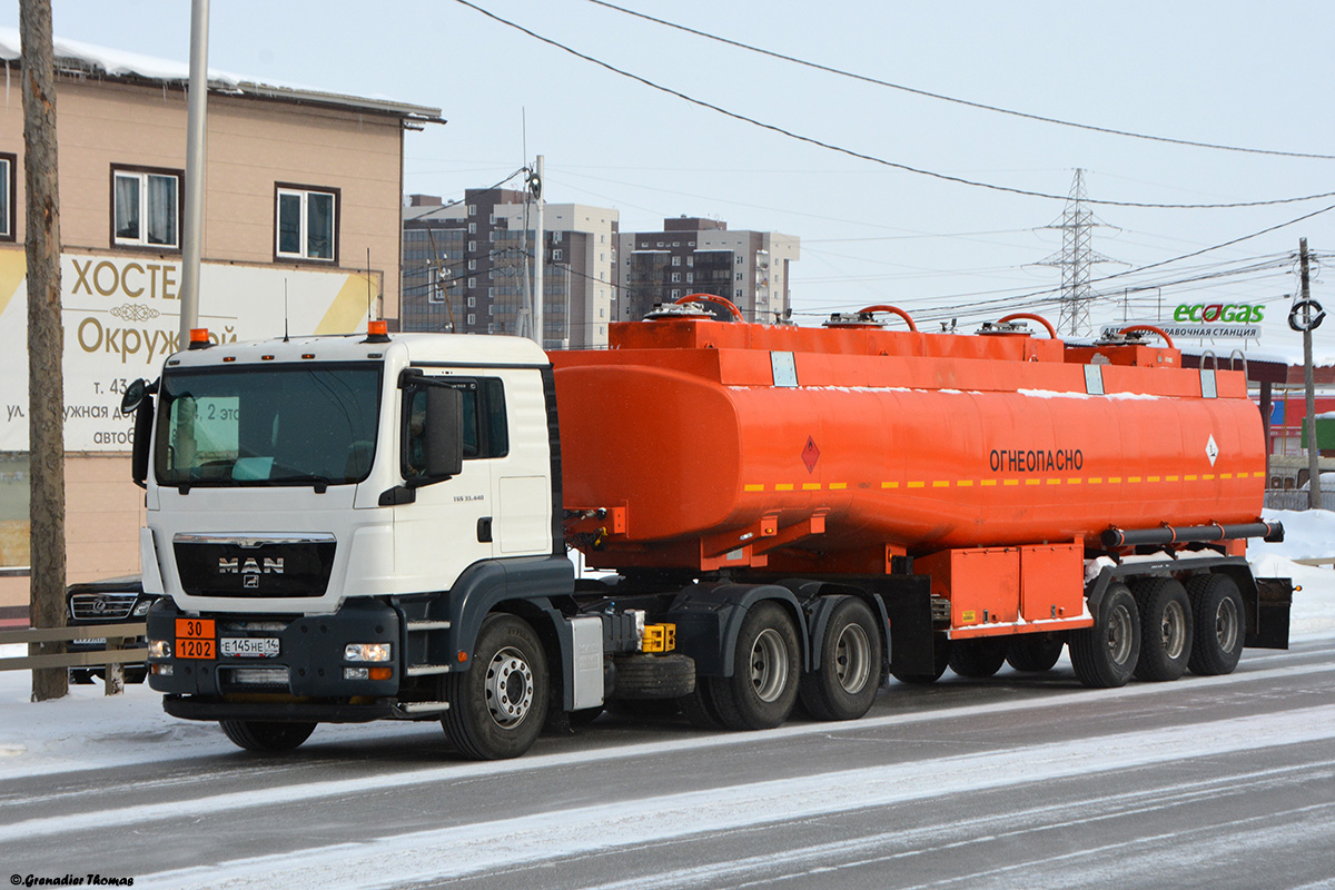 Саха (Якутия), № Е 145 НЕ 14 — MAN TGS 33.480