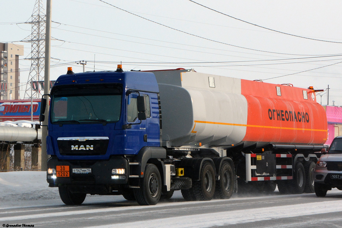 Саха (Якутия), № Т 147 ММ 14 — MAN TGS 33.480