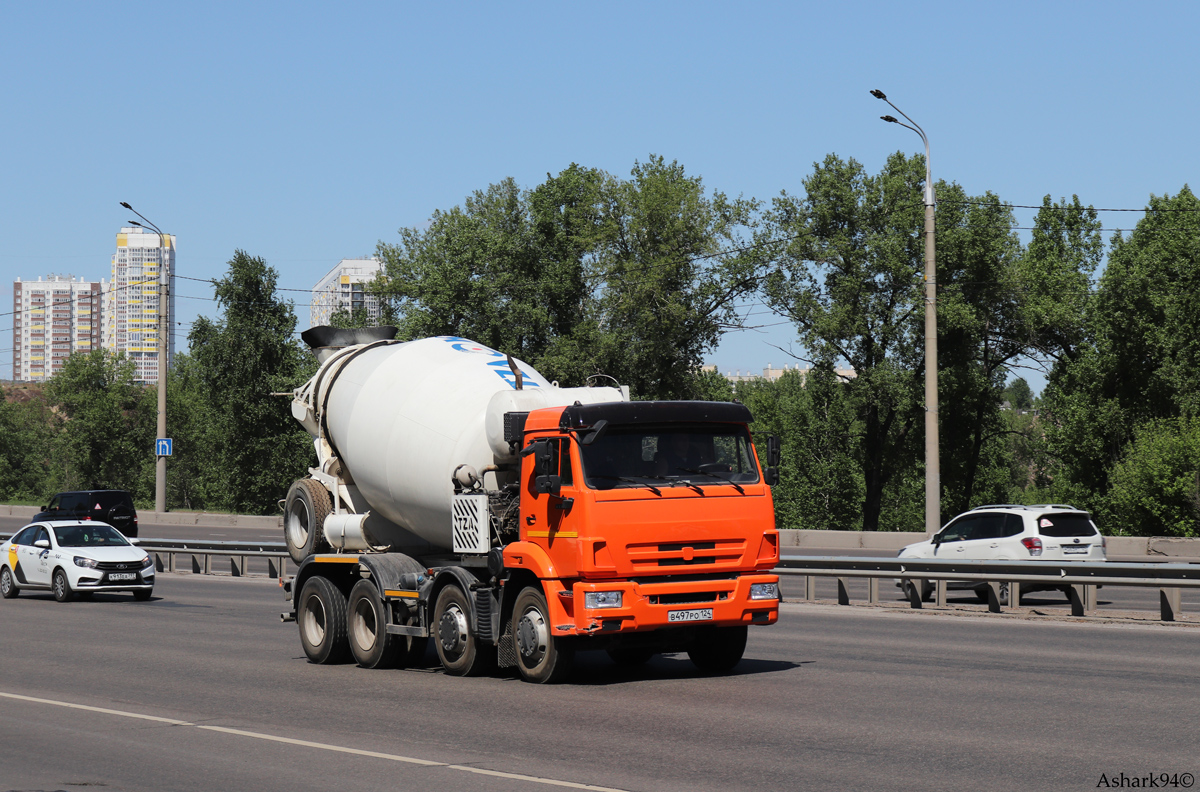 Красноярский край, № В 497 РО 124 — КамАЗ-6540-A5(48)