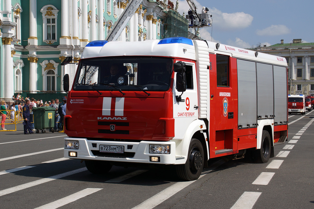 Санкт-Петербург, № В 723 НМ 178 — КамАЗ-4308-H3(99); Санкт-Петербург — Парад, посвящённый 210-летию со дня образования пожарной охраны Санкт‑Петербурга (29.06.2013)