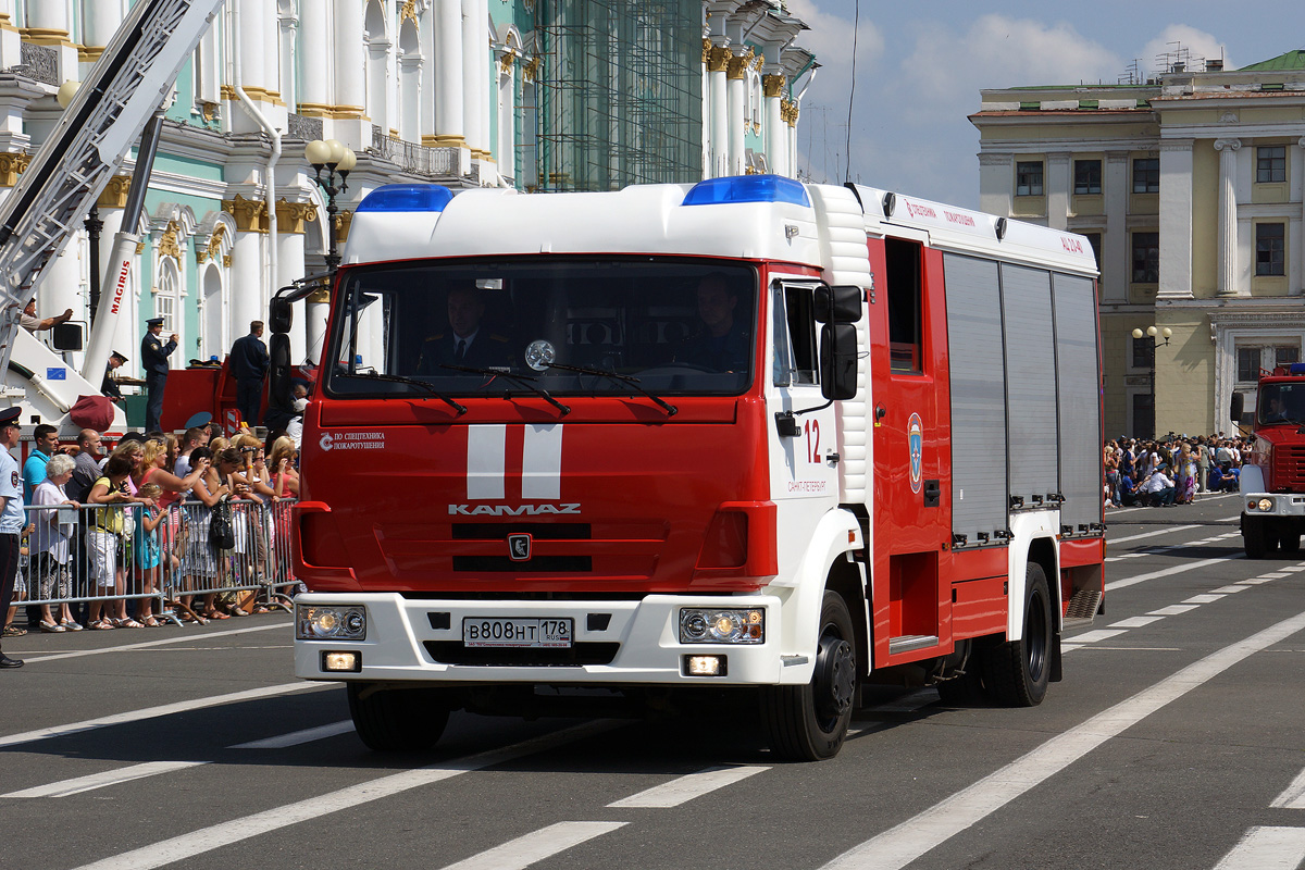 Санкт-Петербург, № В 808 НТ 178 — КамАЗ-4308-H3(99); Санкт-Петербург — Парад, посвящённый 210-летию со дня образования пожарной охраны Санкт‑Петербурга (29.06.2013)