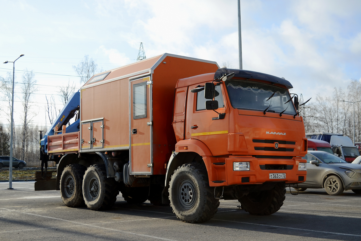 Тюменская область, № Т 363 СУ 72 — КамАЗ-43118 (общая модель)