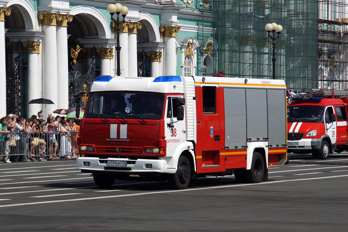 Санкт-Петербург, № В 799 НМ 178 — КамАЗ-4308-H3(99); Санкт-Петербург — Парад, посвящённый 210-летию со дня образования пожарной охраны Санкт‑Петербурга (29.06.2013)