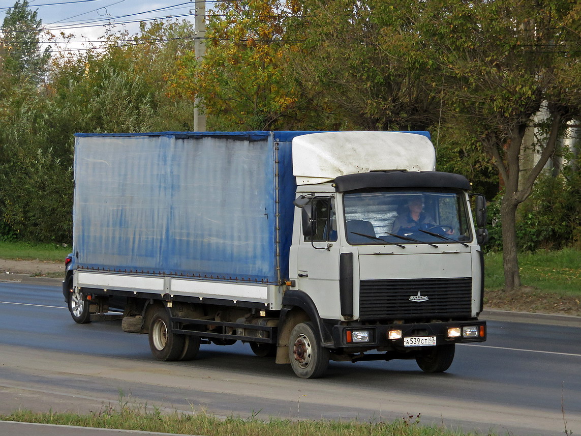 Кировская область, № А 539 СТ 43 — МАЗ-437040