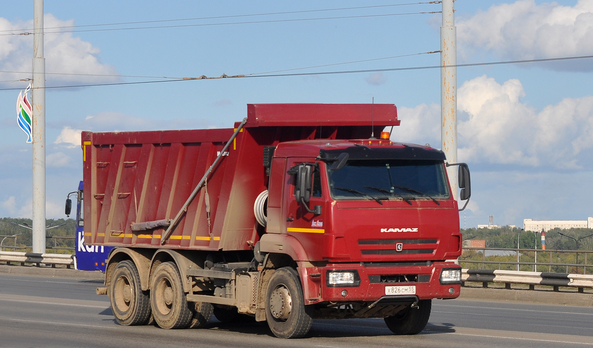Омская область, № Х 826 СМ 55 — КамАЗ-6520-B5(49)