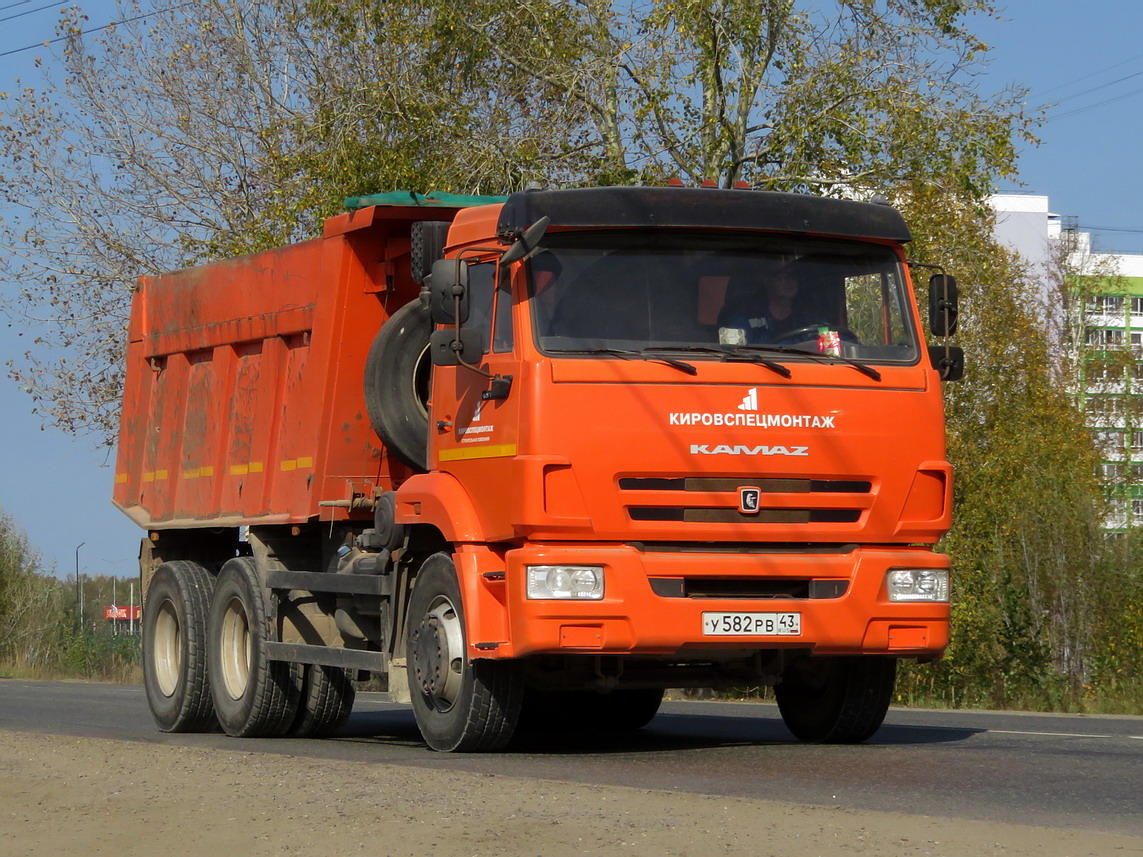 Кировская область, № У 582 РВ 43 — КамАЗ-65115-A5(48)
