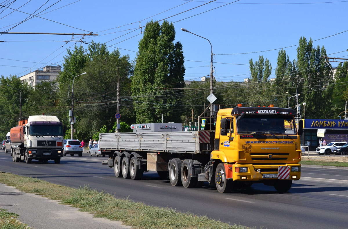 Волгоградская область, № В 123 ОВ 134 — КамАЗ-65116-A4(23)
