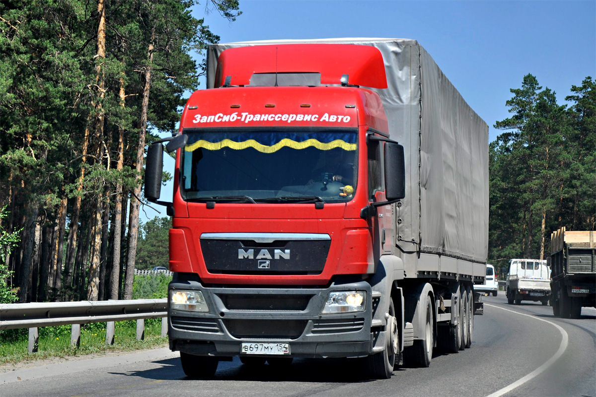 Новосибирская область, № В 697 МУ 154 — MAN TGS 19.400
