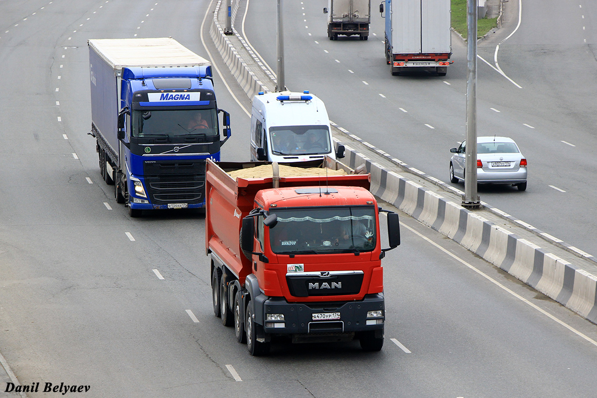 Челябинская область, № А 470 УР 174 — MAN TGS 41.440