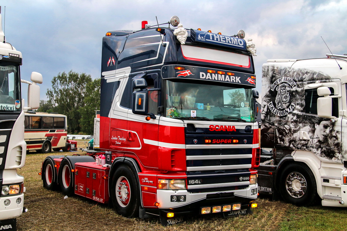 Финляндия, № OXB-811 — Scania ('1996) R164L; Финляндия — Power Truck Show 2018