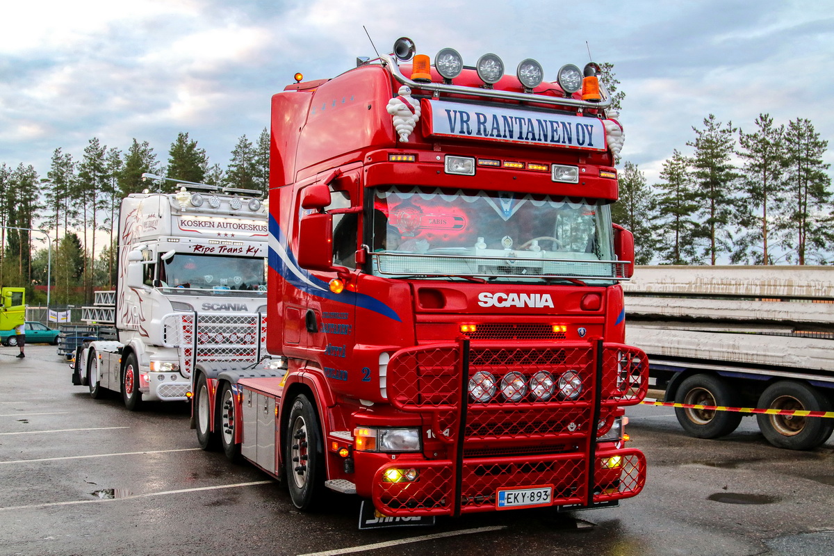 Финляндия, № EKY-893 — Scania ('1996) R164G; Финляндия — Power Truck Show 2019