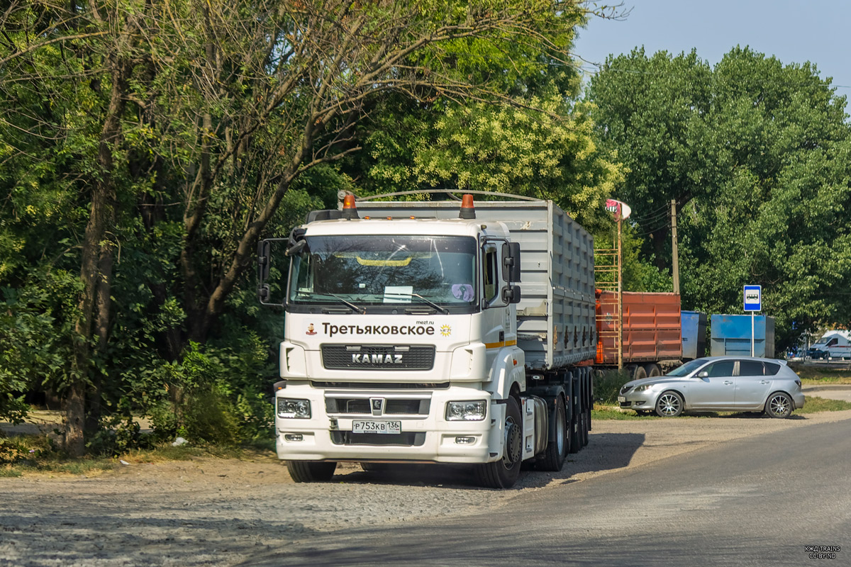 Воронежская область, № Р 753 КВ 136 — КамАЗ-5490-S5(87)