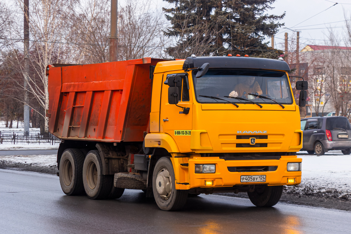 Омская область, № Р 405 ВУ 124 — КамАЗ-65116-N3(78)