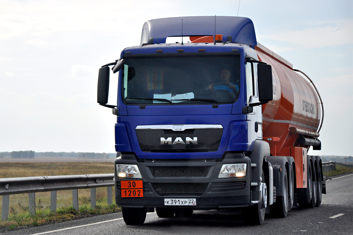 Алтайский край, № К 391 ХР 22 — MAN TGS 28.400