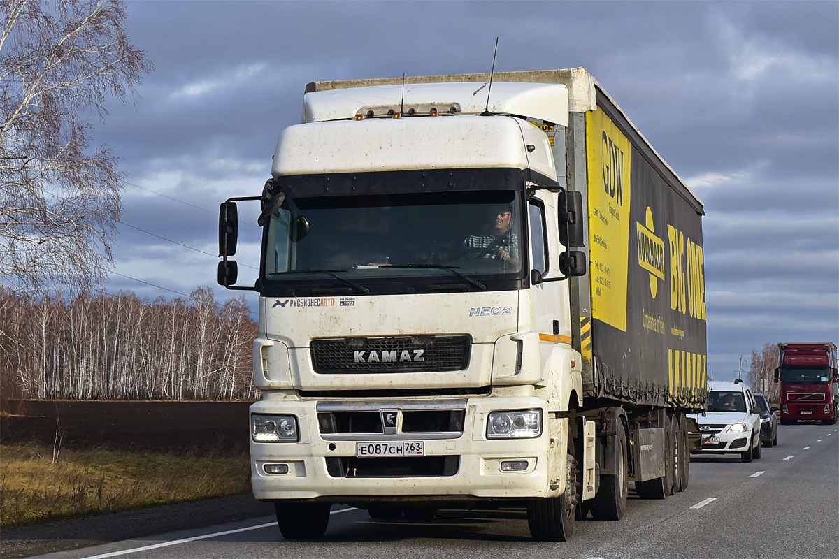 Самарская область, № Е 087 СН 763 — КамАЗ-5490-S5(87)
