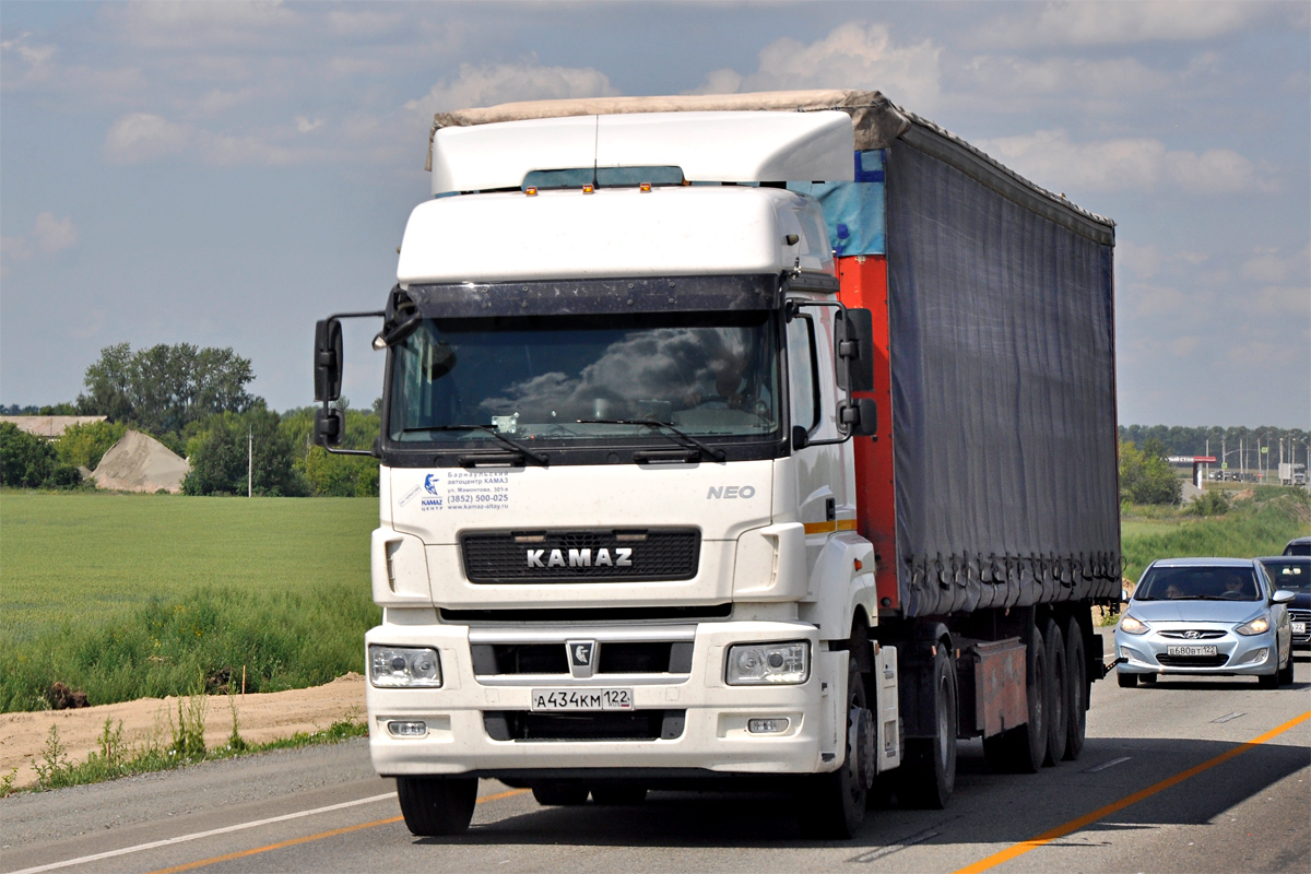 Алтайский край, № А 434 КМ 122 — КамАЗ-5490-S5(87)