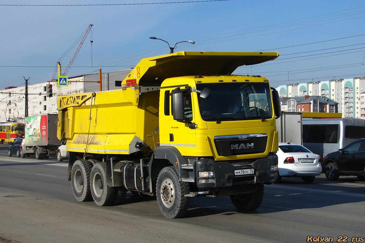 Забайкальский край, № М 478 ОС 75 — MAN TGS 40.480