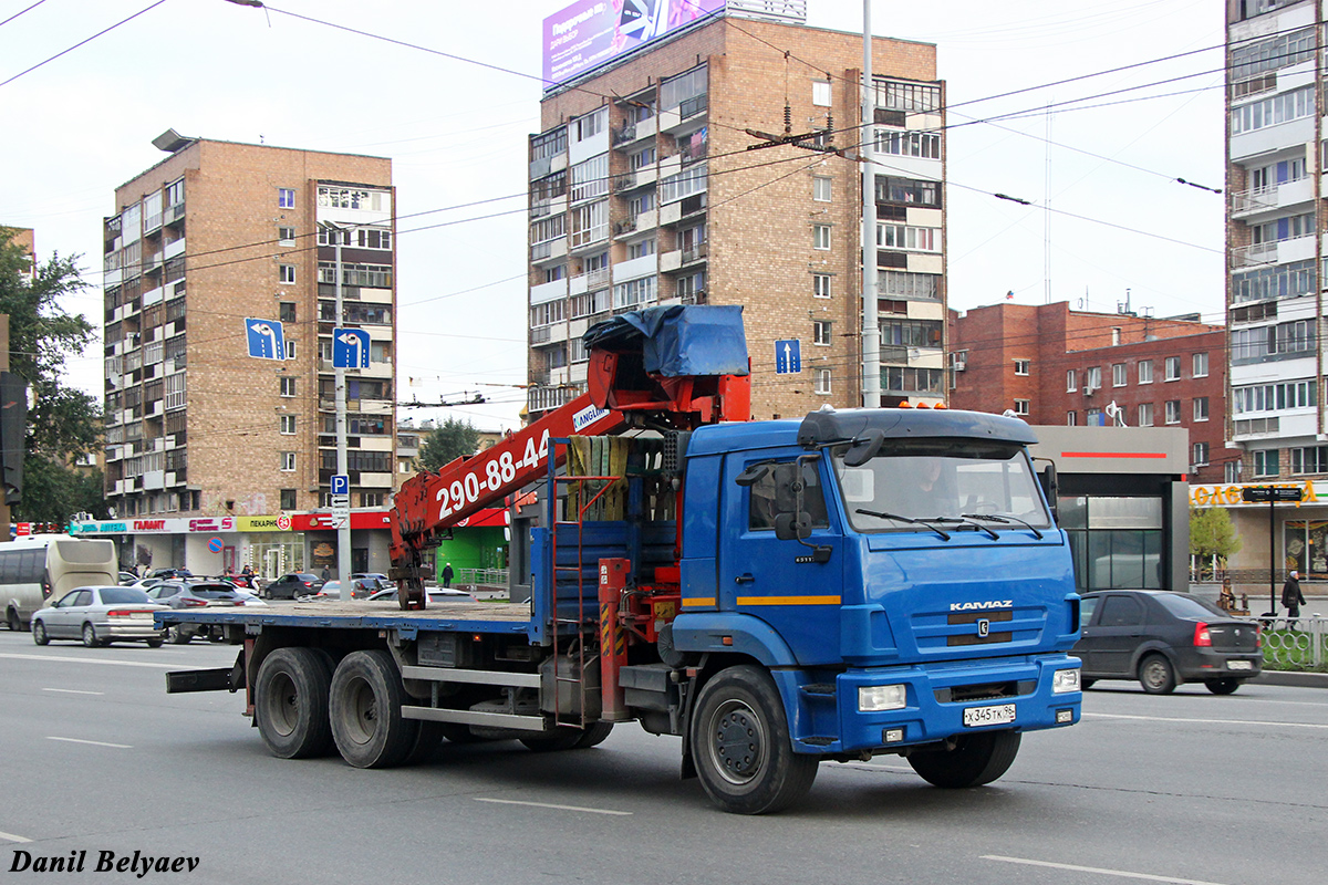 Свердловская область, № Х 345 ТК 96 — КамАЗ-65117-N3(78)