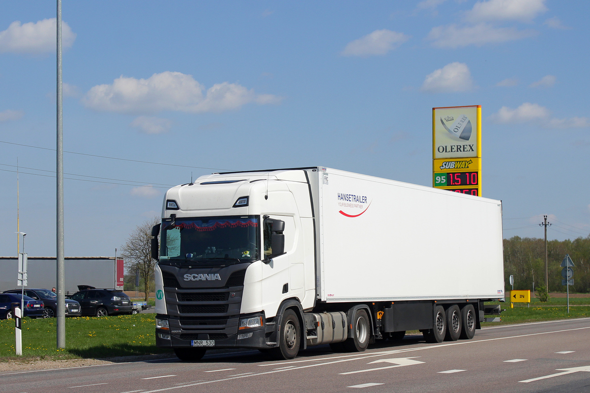 Литва, № MNR 530 — Scania ('2016) R-Series (общ. м)
