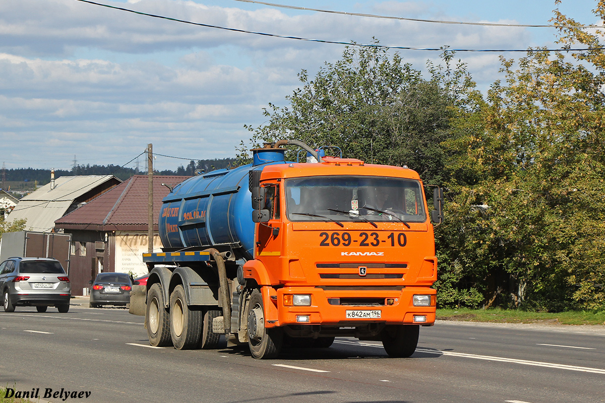 Свердловская область, № К 842 АМ 196 — КамАЗ-65115-L4(19)