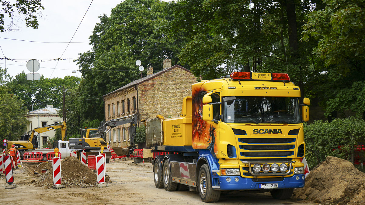 Латвия, № EZ-215 — Scania ('2009-2011, общая модель)