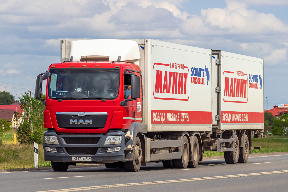 Омская область, № У 317 ТК 174 — MAN TGS 28.360