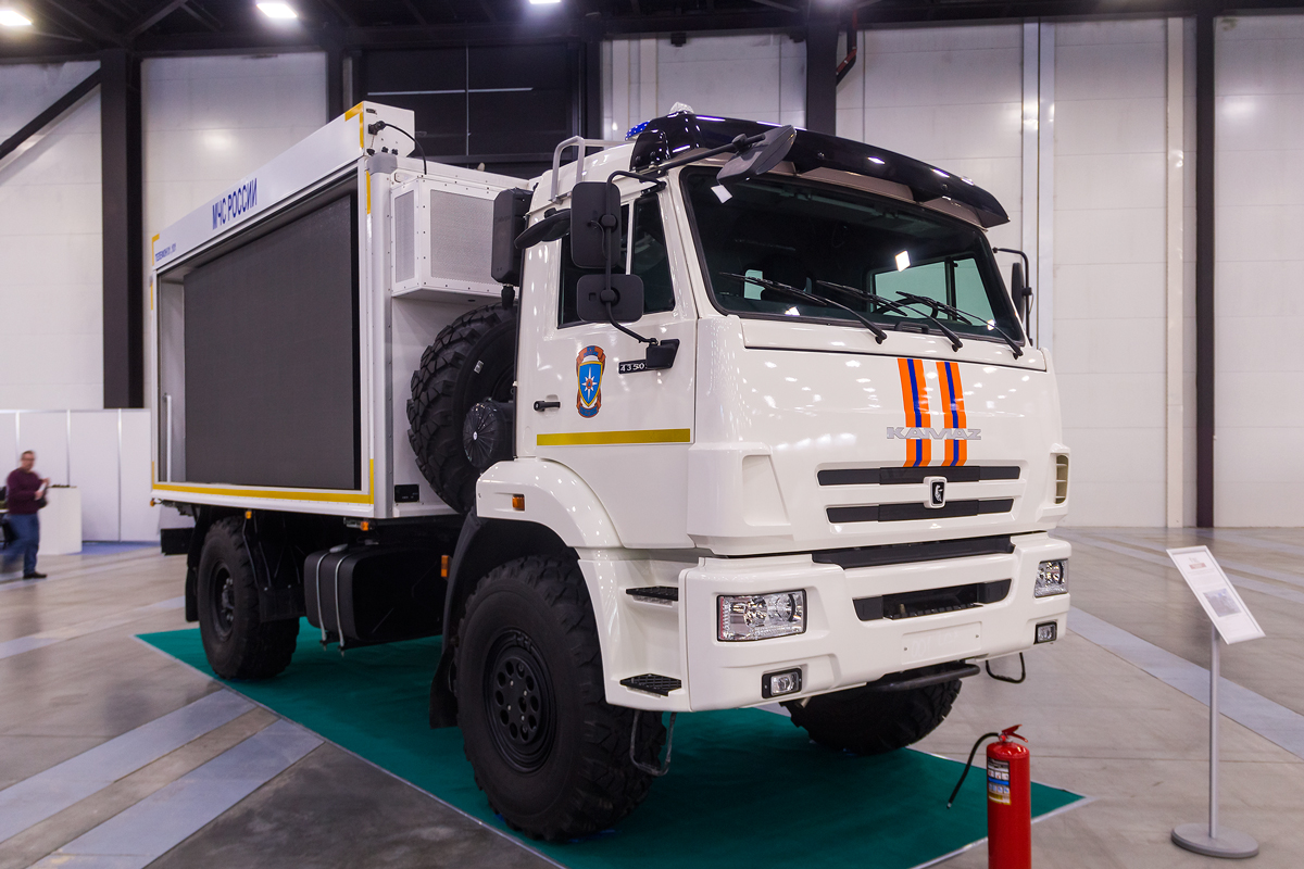Санкт-Петербург, № Н 255 ОН 198 — КамАЗ-43502-D5(66); Санкт-Петербург — Выставка "Экспотехностраж-2023" (15-17.03.2023)