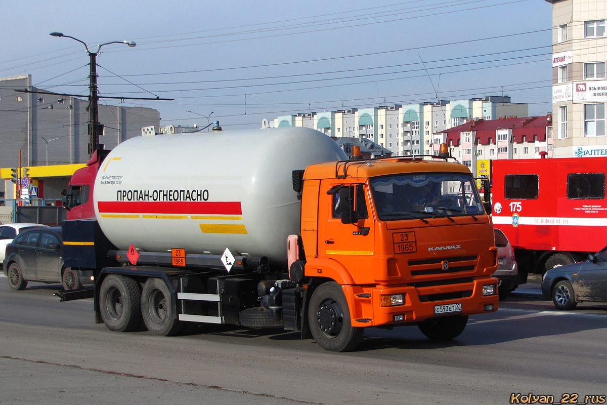 Алтай, № С 593 ЕТ 07 — КамАЗ-65115-A4(23)