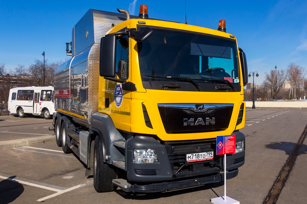 Москва, № М 718 ТО 799 — MAN TGS Euro 6 II (Общая модель); Москва — Неделя городского хозяйства 2023